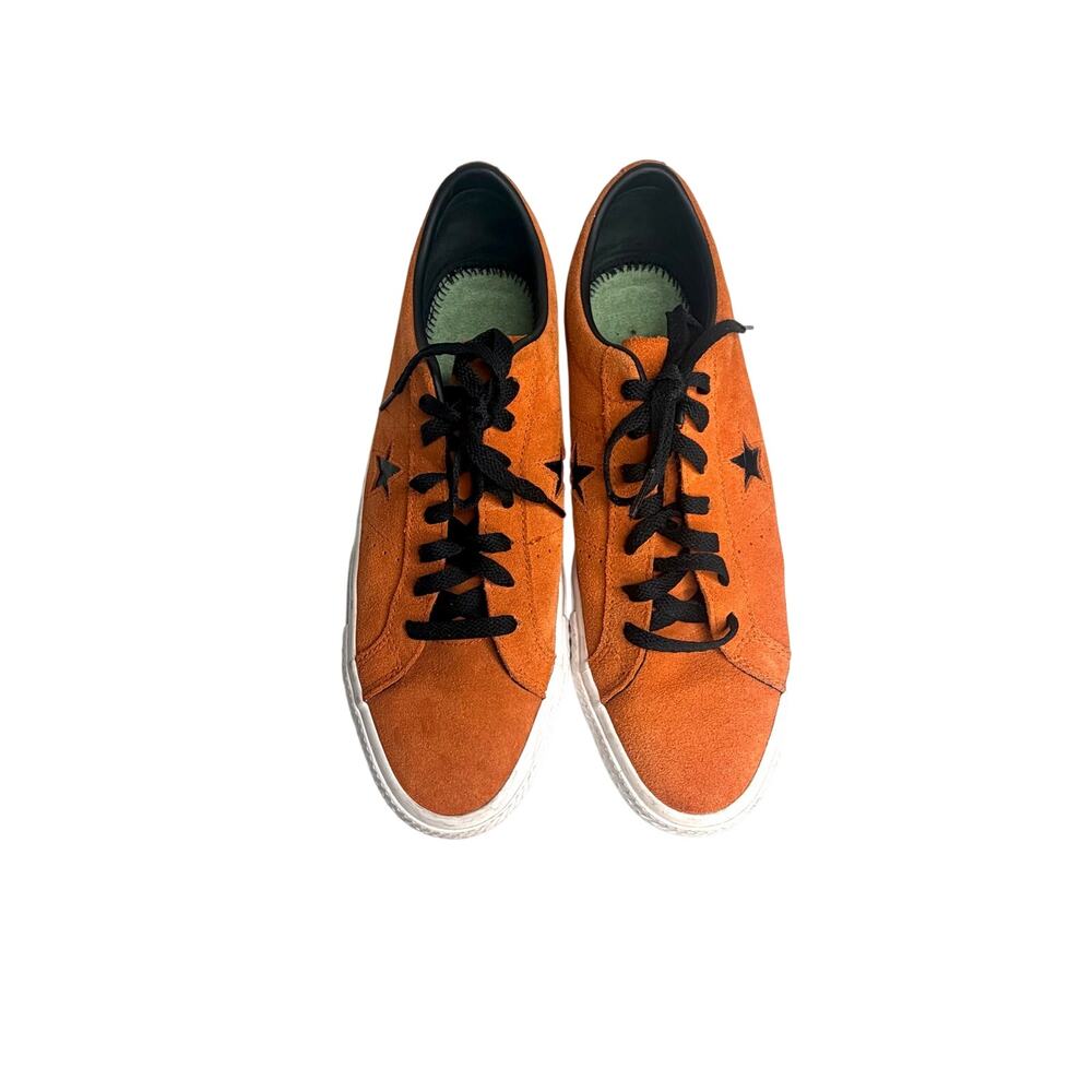 Converse One Star Pro Low Top Sneakers Men’s Sz 10.5 Orange Suede *Needs inserts